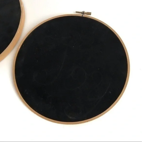 Chalkboard Embroidery Hoops - 2 sizes